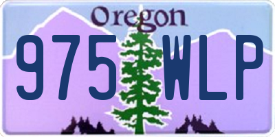 OR license plate 975WLP