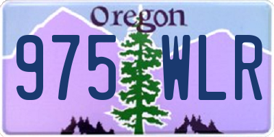 OR license plate 975WLR
