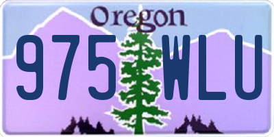 OR license plate 975WLU