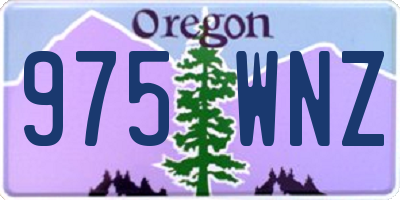 OR license plate 975WNZ