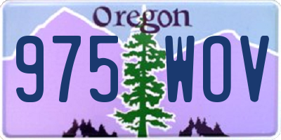 OR license plate 975WOV