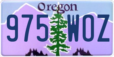 OR license plate 975WOZ