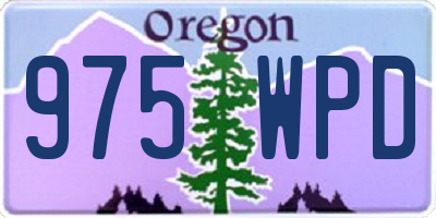 OR license plate 975WPD