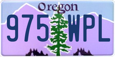 OR license plate 975WPL