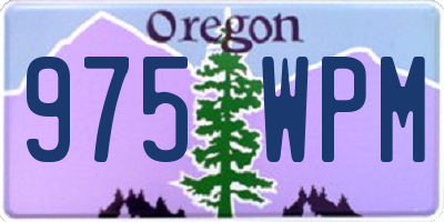 OR license plate 975WPM