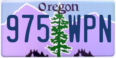 OR license plate 975WPN