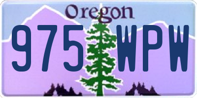 OR license plate 975WPW