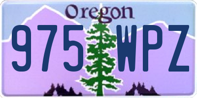 OR license plate 975WPZ