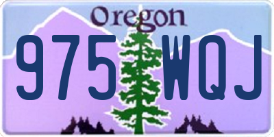 OR license plate 975WQJ