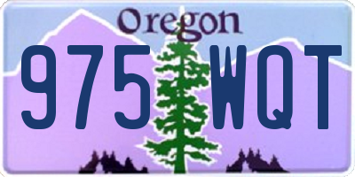 OR license plate 975WQT