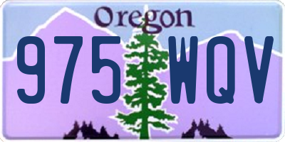 OR license plate 975WQV
