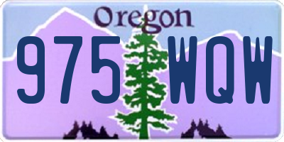 OR license plate 975WQW