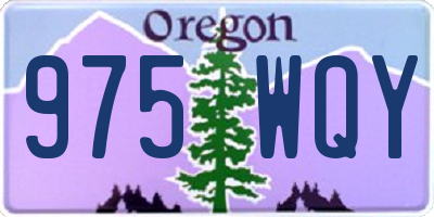OR license plate 975WQY