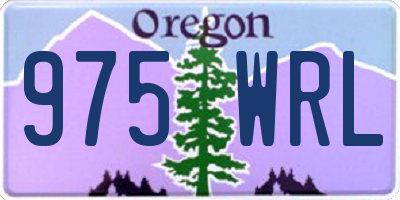 OR license plate 975WRL