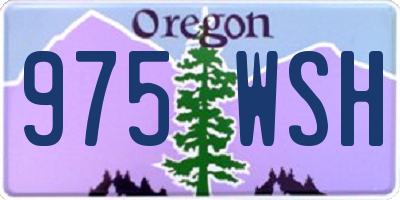 OR license plate 975WSH