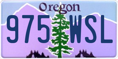 OR license plate 975WSL