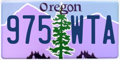 OR license plate 975WTA
