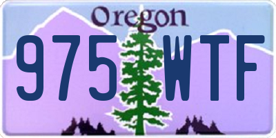 OR license plate 975WTF