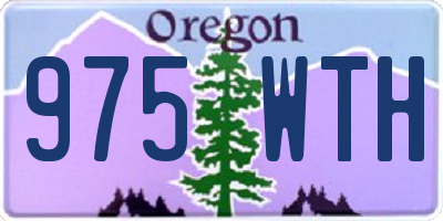 OR license plate 975WTH