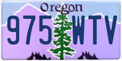 OR license plate 975WTV