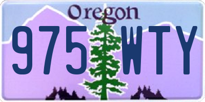 OR license plate 975WTY