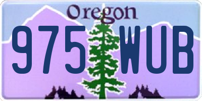 OR license plate 975WUB