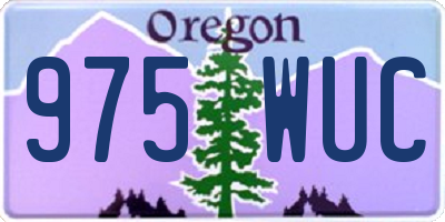 OR license plate 975WUC