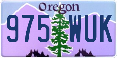 OR license plate 975WUK