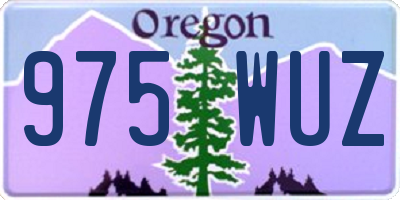 OR license plate 975WUZ