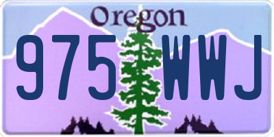 OR license plate 975WWJ