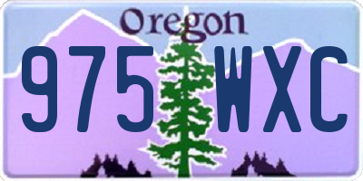 OR license plate 975WXC