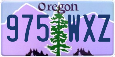 OR license plate 975WXZ