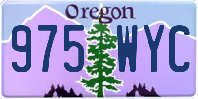 OR license plate 975WYC