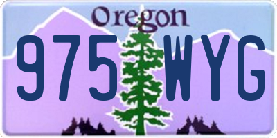 OR license plate 975WYG