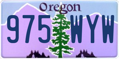 OR license plate 975WYW