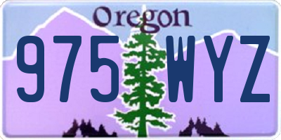OR license plate 975WYZ