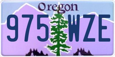 OR license plate 975WZE