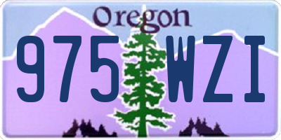 OR license plate 975WZI