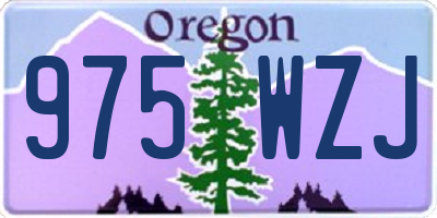 OR license plate 975WZJ