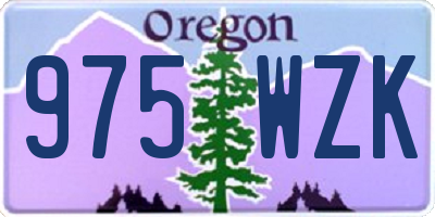 OR license plate 975WZK