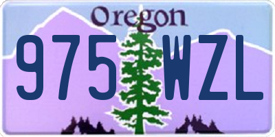 OR license plate 975WZL