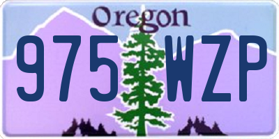 OR license plate 975WZP