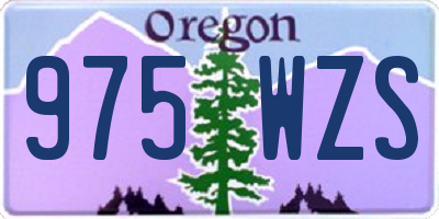 OR license plate 975WZS
