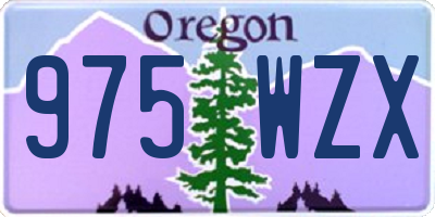 OR license plate 975WZX