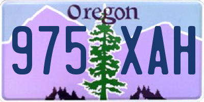 OR license plate 975XAH