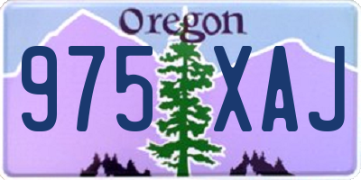 OR license plate 975XAJ