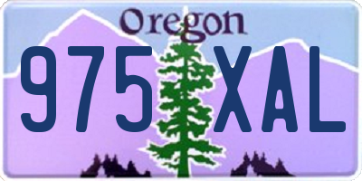 OR license plate 975XAL