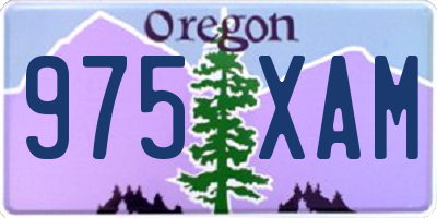 OR license plate 975XAM