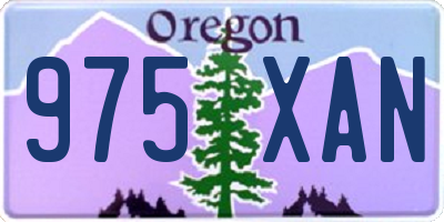 OR license plate 975XAN