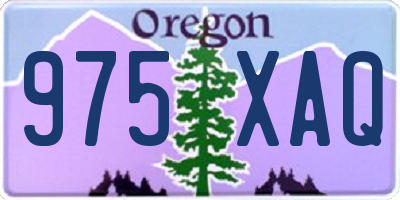 OR license plate 975XAQ